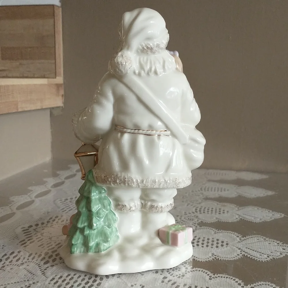 Lenox Santa Figurine with Gold and Pastel Accents - Picture 4 of 9